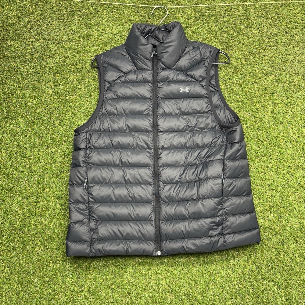 Under Armour Storm Cold Gear Vest Mens Large Puffer Zip Up Pertex Quantium
